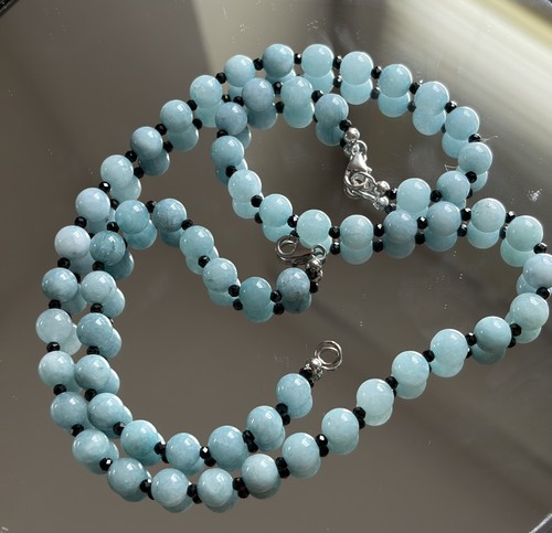 Aquamarin halskette und - halskette,