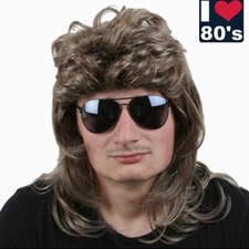 80er perücke vokuhila - 80er, herren