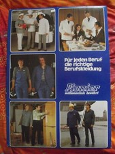 Pappe Aufsteller Schild PIONIER Arbeitskleidung Berufskleidung 1970 Reklame
