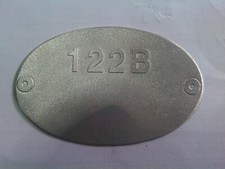 Typenschild Renault Schild 122B R5 Turbo Alpine id-plate tag S97