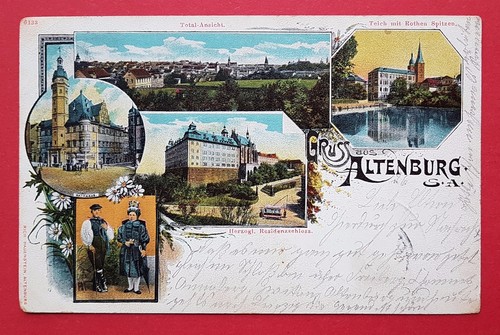 Litho altenburg 1901 - ak,