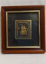 Damasquinados De Oro 24 K. ARFRAME Toledo Gold Bild Flamenco Tänzer Paar...