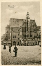 Schweinfurt rathaus 1918 - ak,
