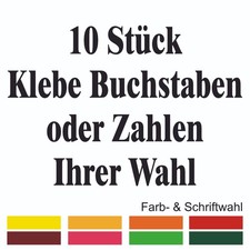 10 Stück Klebezahlen
