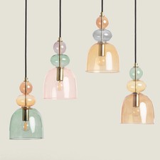 Pendelleuchte Metall und Glas
