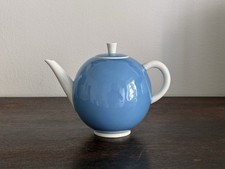 Deutsche Werkstätten Josef Hillerbrand kl. Teekanne blau NYMPHENBURG Art Deco