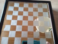 Schachspiel Holz Glas Schachbrett Schachkasten Readers Digest Guter Zustand