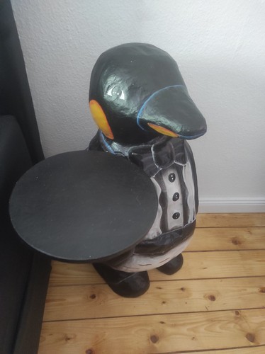 Pinguin battler dekofigur - pinguin,