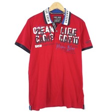 Camp David Mens Polo Shirt Red