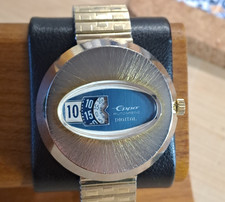 Eppo das Auge Vintage Scheibenuhr Digital Uhr mechanisch Automatik 25 Jewels