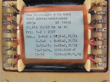 Netztrafo  für Röhrenverstärker, hochwertig, streuarmer Schnittbandkern