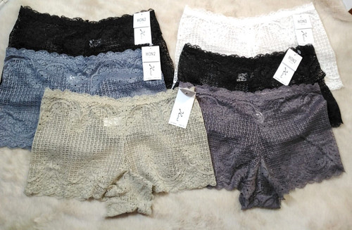 6er set damen spitze tanga - 6er,