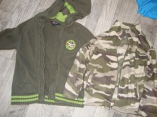 kinderbekleidung pulover KENVELO+army jacke 5-6jahre,gute zustandt