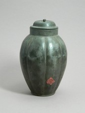 Teedose aus Zinn Pewter Tea Caddy Deckeldose Dose China 19. Jhd.