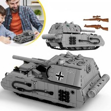Maus Panzer Militär Bausteine 802+ Teile WW2 Modellbausatz Klemmbausteine Bauset
