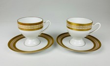 Zwei Mokkatassen mit Untertassen  K&A Krautheim Selb Bavaria