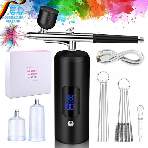 Tragbares airbrush set 1000mah - set,
