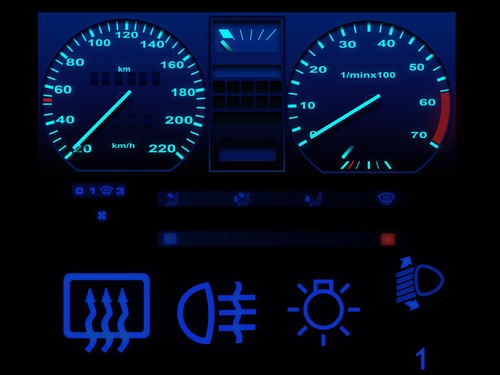 Blauer tacho led - led, komplettset