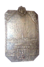 Alte Radfahrer Plakette badge Orden Abzeichen Fahrrad Wanderfahrt Frankfurt 1912