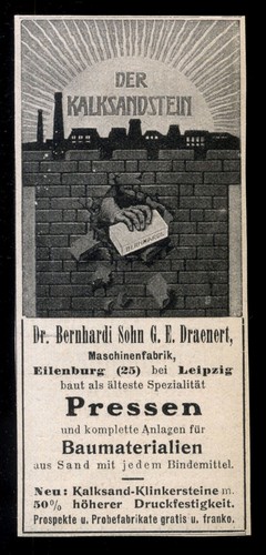Alte werbung 1909 - , der