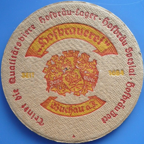 Alter bierdeckel hofbrauerei - alter,