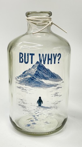 Spardose aus glas sparflasche - glas,