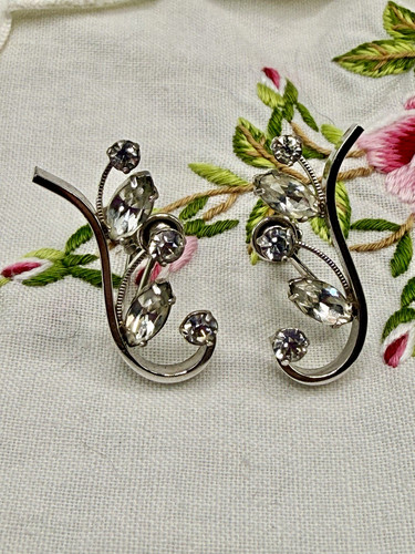 Vintage krementz strass ohr - krementz,