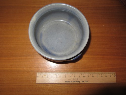 Schmalztöpfchen steingut blau - schmalztöpfchen,