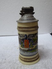 Bierkrug mit Eisenbahn , Andenken Hirschau , 25061