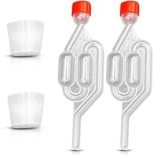 2 Set Gärschleusen und Spund