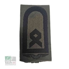 Rangschlaufen Luftwaffe Bundeswehr für Schulterklappen Oliv-Schwarz gewebt