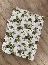 Stoff Top Alt Cool Retro Beige Grün Blumen Ca 3 X 4 m