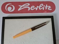 Herlitz Schulfüller Füllhalter Füllfederhalter gelb-braun 70er Jahre Vintage