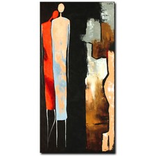 NOVAARTE Acryl Bild Gemälde Abstrakte Malerei Mann Moderne Kunst Stadt ORIGINAL