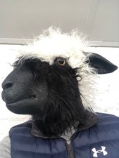 Wollschaf kopfmaske latex - kopfmaske,