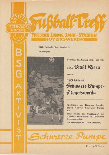 Ddr liga bsg aktivist - ddr-liga, 82/83