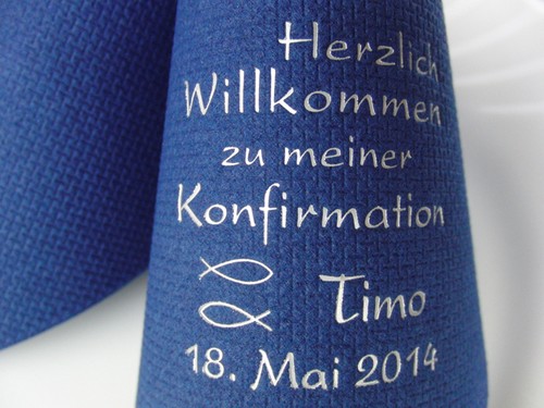 Mit ihrem namen bedruckte - 50,