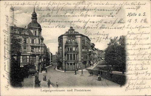 Halle der saale - ak,