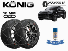 Schneeketten KONIG 12MM X12PRO GRUPPE 255 255/55R18 Für PORSCHE MACAN (95B)