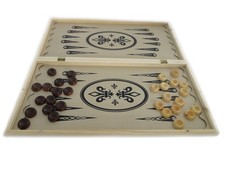 3 in 1 Spiele-Set Schach Dame Backgammon 50x50 cm NARDY TAVLA Nardi Holz