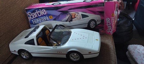 Barbie weißes ferrari auto - ferrari,