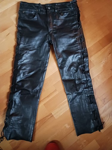 Damen biker lederhose - damen,