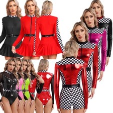 DE iEFiEL Damne Racer Kleid Halloween Karnevalskostüm Cosplay Rennfahrer Kostüm