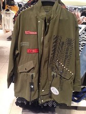 ZARA PARKA WITH PUNK DETAILS