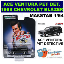 GREENLIGHT ACE VENTURA 1989 CHEVROLET BLAZER 1:64 EIN TIERISCHER DETEKTIV #44880