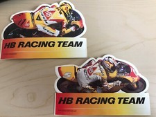 2x Sticker/Aufkleber / HB Honda / Fuchs / Raudies / Motorrad WM