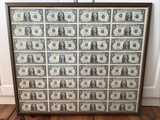 4x8 1$  / One US Dollar Bogen