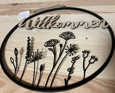 Dekoanhänger schwarz Holz