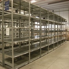 Fachbodenregal Regal 2.000 x 10.000 x 600 mm (HxBxT) Fachlast 150 kg / 5 Böden