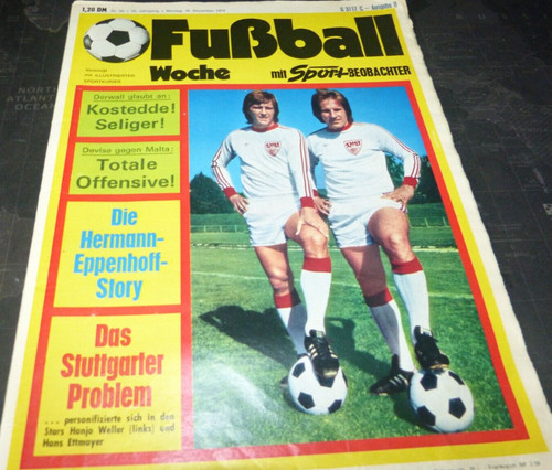 Fußball woche 1974 - fußball,